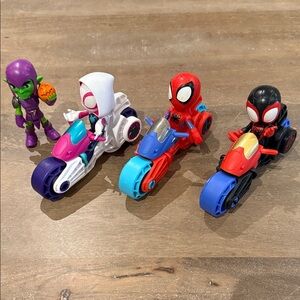 Spider-Man and his Amazing Friends Motorcycle Toy Set